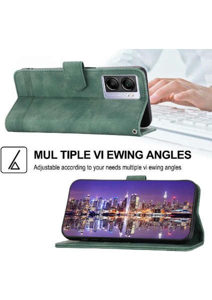 Oppo A57 5g Manyetik Kapatma Nakit Cep Bileklik Premium Için Flip Case (Yurt Dışından)