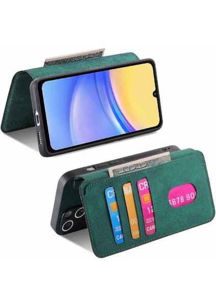 Samsung Galaxy A25 Retro Kart Standı Cüzdan Mıknatıs Koruyucu Için Flip Case (Yurt Dışından) fiyatları