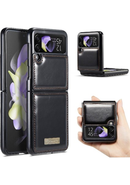 Samsung Galaxy Z Flip 4 Için Flip Case 5g Kickstand Kart Tutucu Retro (Yurt Dışından)