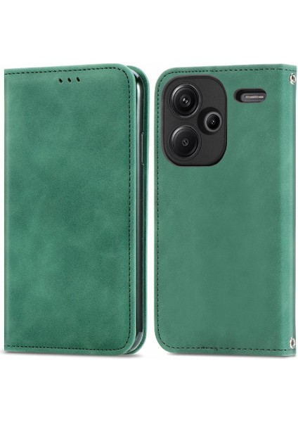 Xiaomi Redmi Not Için Flip Case 13 Pro Artı Kapak Çevirin Deri Kılıf Basit (Yurt Dışından)