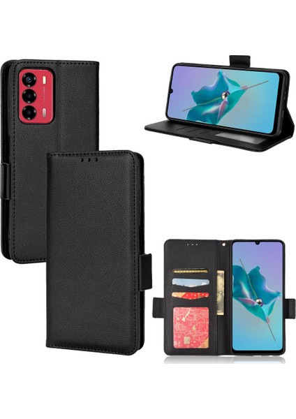 Zte Blade A72 Pu Deri Manyetik Kart Yuvaları Tutucu Cüzdan Tarafı (Yurt Dışından)