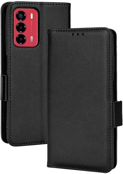 Zte Blade A72 Pu Deri Manyetik Kart Yuvaları Tutucu Cüzdan Tarafı (Yurt Dışından)
