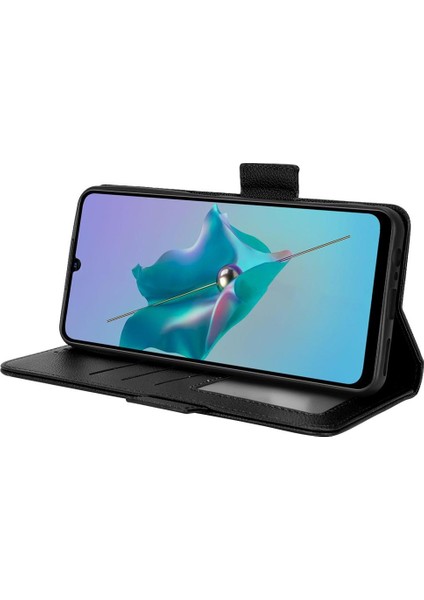 Zte Blade A72 Pu Deri Manyetik Kart Yuvaları Tutucu Cüzdan Tarafı (Yurt Dışından)