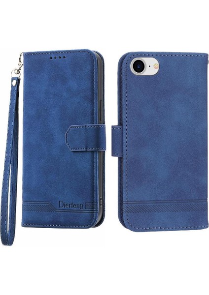 IPhone 7/8 Bileklik Manyetik Kapatma Kart Yuvaları Premium Için Flip Case (Yurt Dışından)
