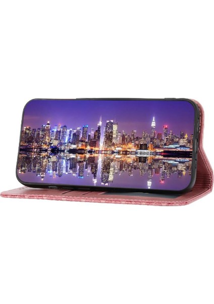IPhone Xs Max Eşkenar Dörtgen Şekli Cüzdan Standı Için Flip Case Günlük Kullanım El Kayışı (Yurt Dışından)