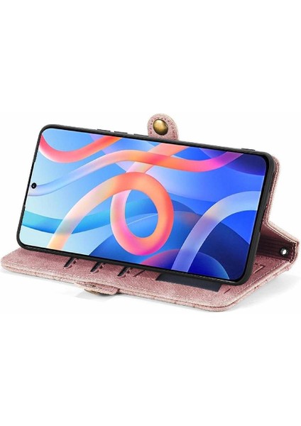 Xiaomi Redmi Not 11 Için Flip Case 4g Darbeye Basit Iş Cüzdan (Yurt Dışından)