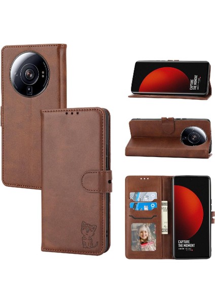 Cüzdan Durumda Xiaomi 12S Ultra Tüm Yuvarlak Koruma Manyetik Kapatma (Yurt Dışından)