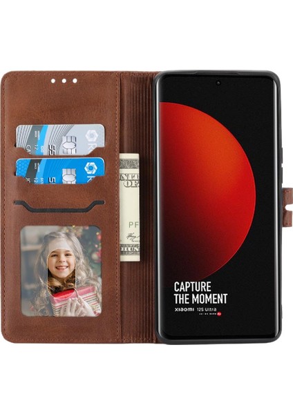Cüzdan Durumda Xiaomi 12S Ultra Tüm Yuvarlak Koruma Manyetik Kapatma (Yurt Dışından) indirimleri