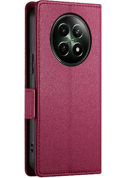 Realme 12 5g Günlük Kullanım Için Flip Case Iş Cüzdan Kart Yuvaları Flip (Yurt Dışından) indirimleri
