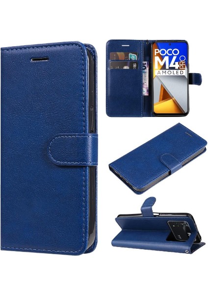 Xiaomi Poco M4 Pro 4g Için Flip Case Yüksek Kalite Deri Iş Cüzdan (Yurt Dışından)