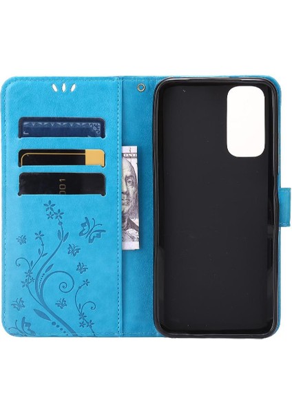 Xiaomi Redmi Not 11 Için 4g Kickstand Pu Deri Manyetik Kart Durumda (Yurt Dışından)