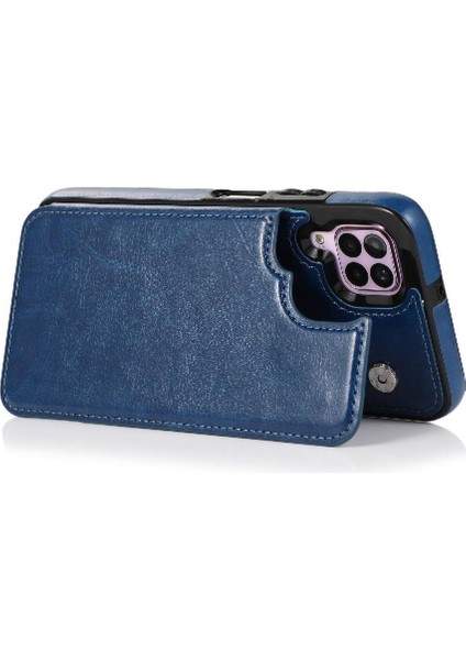 Kart Tutucu Kart Yuvaları Kickstand Pu ile Huawei P40 Lite Için Cüzdan Kılıf (Yurt Dışından) indirimleri