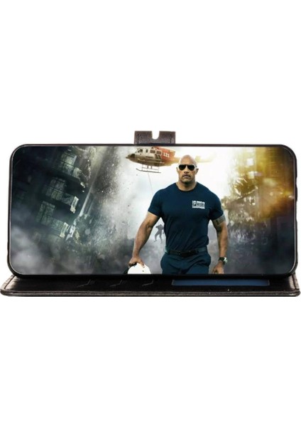 Samsung Galaxy Wallet 5g Kickstand Manyetik Kapatma Kartı Için Cüzdan Kılıf (Yurt Dışından)