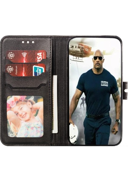 Samsung Galaxy Wallet 5g Kickstand Manyetik Kapatma Kartı Için Cüzdan Kılıf (Yurt Dışından)