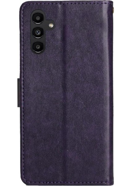 Samsung Galaxy A15 Için Filp Durumda 5g Pu Deri Kart Tutucu Kickstand Bilek (Yurt Dışından)