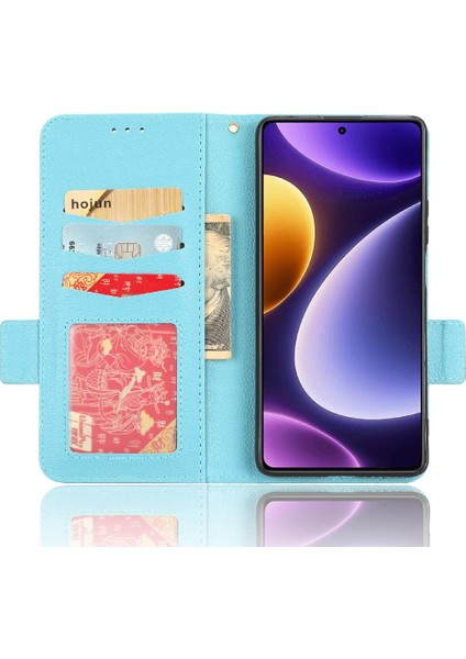 Xiaomi Poco F5 5g Için Kılıf Cüzdan Kart Yuvaları Tutucu Yan Toka Manyetik (Yurt Dışından)