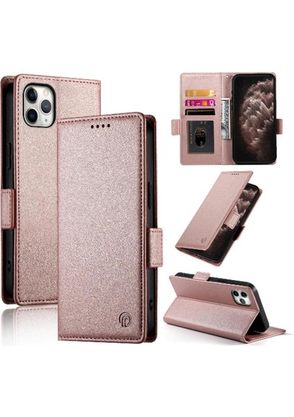 IPhone 11 Için Flip Case Pro Max Cüzdan Kartvizit Yuvaları Günlük Kullanım Flip (Yurt Dışından)
