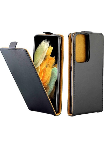 Samsung Galaxy S21 Ultra 5g Koruyucu Kapak Tarzı Için Dikey Flip Case (Yurt Dışından)