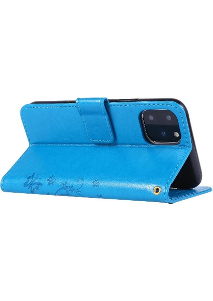 IPhone 11 Için Filp Durumda Pro Kickstand Manyetik Kapatma Pu Deri Kart (Yurt Dışından)