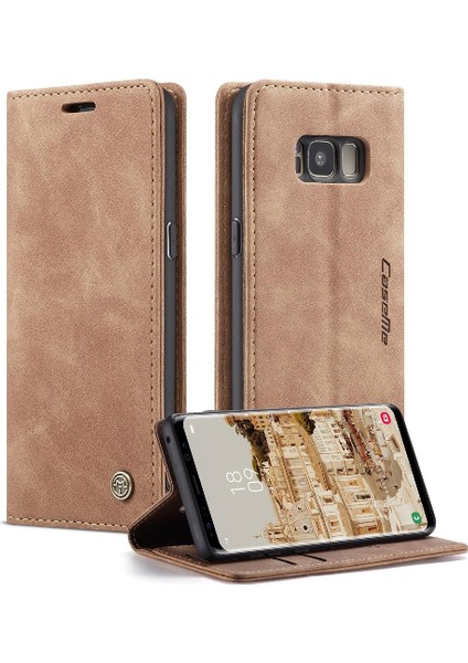 Samsung Galaxy S8 Için Flip Case Manyetik Kapatma Darbeye Vintage Pu (Yurt Dışından) indirimleri