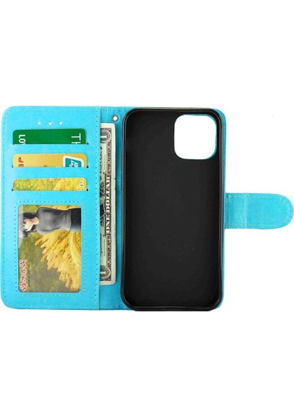 IPhone 12 Için Flip Case Pro Manyetik Kapatma Kart Tutucu Darbeye Pu (Yurt Dışından)