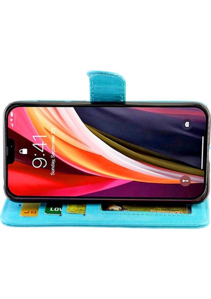 IPhone 12 Için Flip Case Pro Manyetik Kapatma Kart Tutucu Darbeye Pu (Yurt Dışından)
