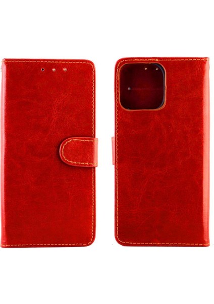 IPhone 13 Için Flip Case Pro Max Kart Tutucu Pu Deri Darbeye Kapatma (Yurt Dışından)