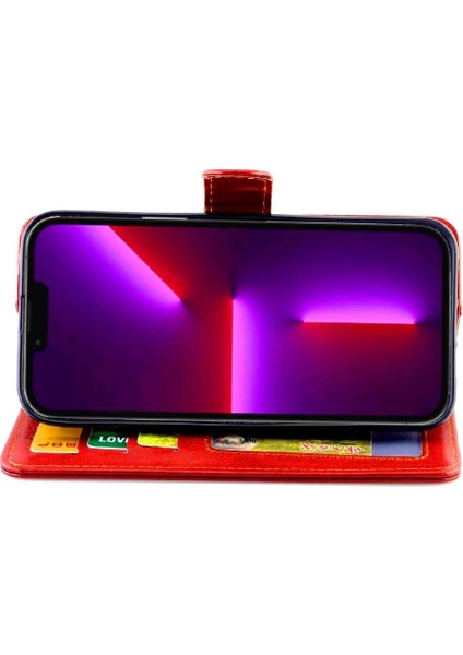 IPhone 13 Için Flip Case Pro Max Kart Tutucu Pu Deri Darbeye Kapatma (Yurt Dışından)