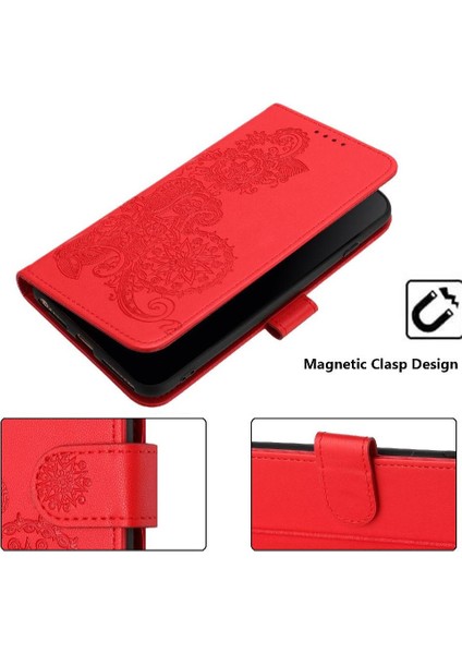 Realme 12 5g Kickstand Koruyucu Flip Folio Kitap Için Flip Case Kart ile (Yurt Dışından) indirimleri