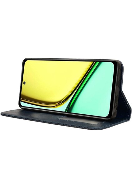 Realme 12 Lite 4g Cüzdan Pu Deri Manyetik Kapatma Için Kılıf (Yurt Dışından)
