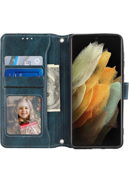 Samsung Galaxy S21 Ultra 5g Için Flip Case Kart Tutucu Pu Deri Kickstand (Yurt Dışından) indirimleri