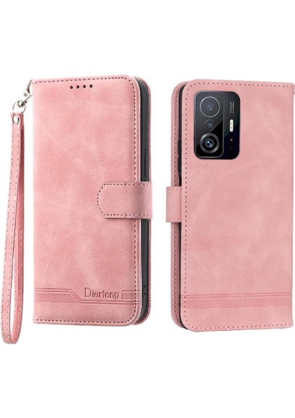 Xiaomi 11T/11T Pro Bileklik Premium Manyetik Kapatma Nakit Için Flip Case (Yurt Dışından)