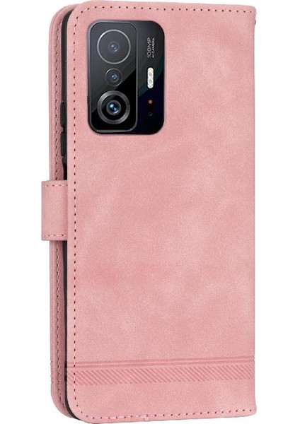 Xiaomi 11T/11T Pro Bileklik Premium Manyetik Kapatma Nakit Için Flip Case (Yurt Dışından)