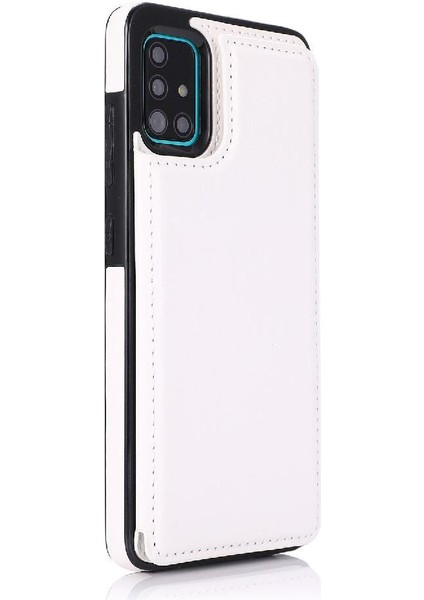 Cüzdan Kılıf Samsung Galaxy A51 5g Çift Manyetik Toka Kickstand Pu (Yurt Dışından)