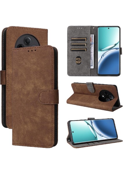 Oppo A3 Pro 5g Için Kılıf Manyetik Kapatma Flip Folio Cüzdan Pu Deri Rfid (Yurt Dışından)