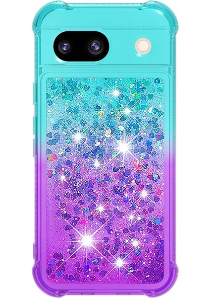 Google Piksel 8A Akan Sparkle Hareketli Kapak Temizle Tampon Sıvı Için Kılıf (Yurt Dışından) fiyatları