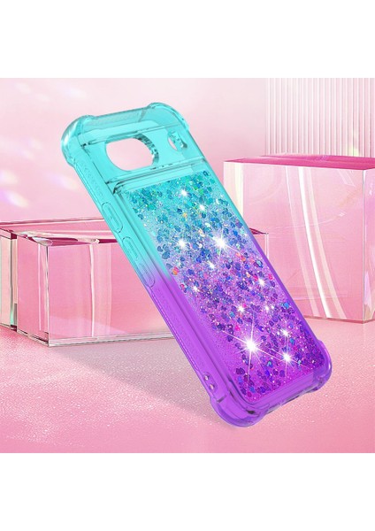 Google Piksel 8A Akan Sparkle Hareketli Kapak Temizle Tampon Sıvı Için Kılıf (Yurt Dışından) fırsatları