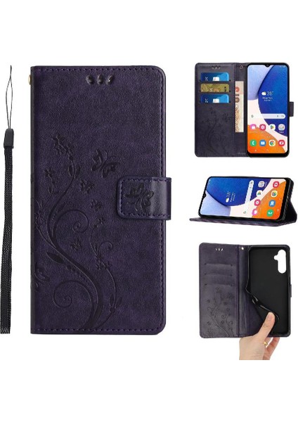 SZY Mall Samsung Galaxy A34 Pu Deri Manyetik Kapatma Kickstand Için Filp Durumda (Yurt Dışından)