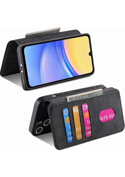 Samsung Galaxy A15 Kart Standı Mıknatıs Koruyucu Malzeme Için Flip Case (Yurt Dışından) fırsatları
