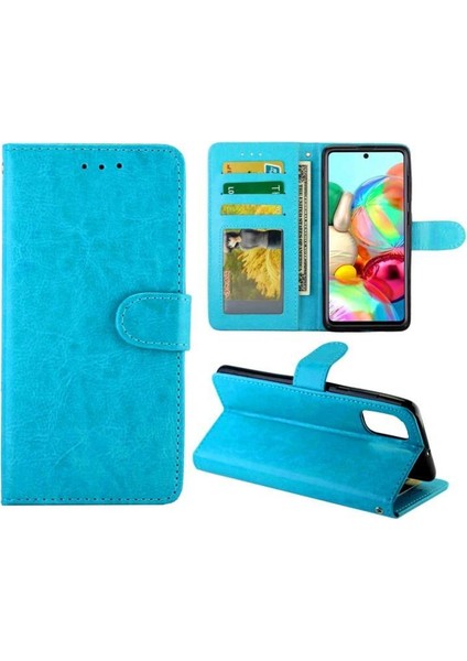Samsung Galaxy A71 Kart Tutucu Kickstand Manyetik Kapatma Için Flip Case (Yurt Dışından)