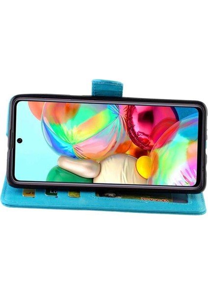 Samsung Galaxy A71 Kart Tutucu Kickstand Manyetik Kapatma Için Flip Case (Yurt Dışından) modelleri