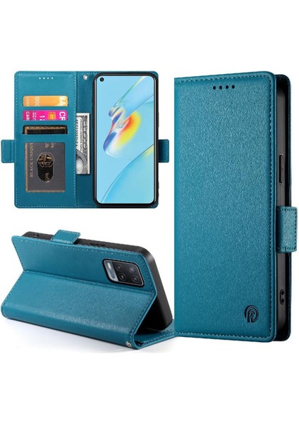Oppo A54 Cüzdan Günlük Kullanım Için Flip Case Kartvizit Yuvaları Çevirin (Yurt Dışından)