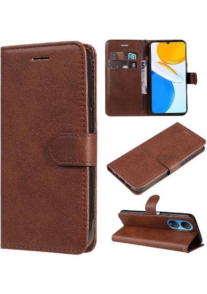 Kart Yuvası ile Onur X7 Için Flip Case Iş Cüzdan Telefon Kılıfı Yüksek (Yurt Dışından)
