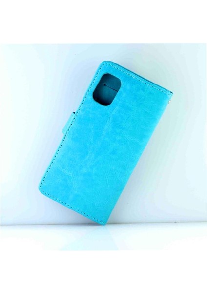 Samsung Galaxy A51 5g Kickstand Kart Tutucu Manyetik Pu Için Flip Case (Yurt Dışından)