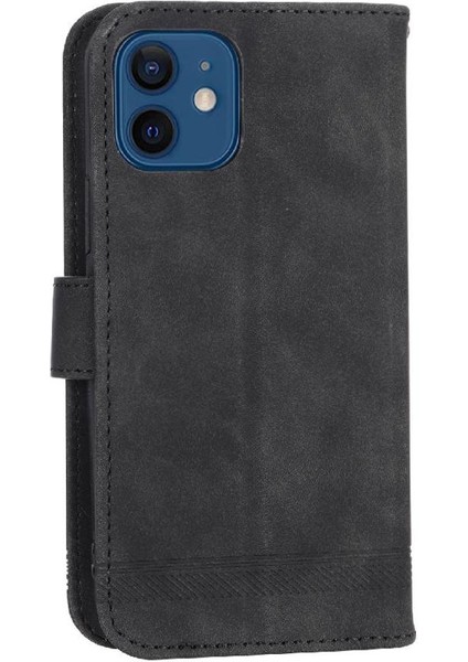 IPhone 12 Mini Manyetik Kapatma Nakit Cep Premium Kart Için Flip Case (Yurt Dışından)