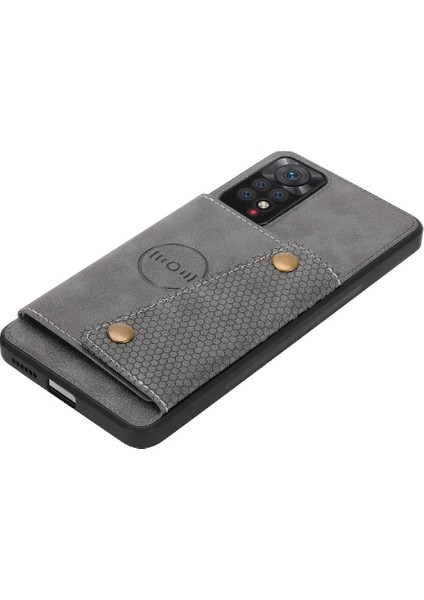 Cüzdan Durumda Xiaomi Redmi Not 11 4g Buit Demir Cüzdan Kılıf Kickstand (Yurt Dışından)