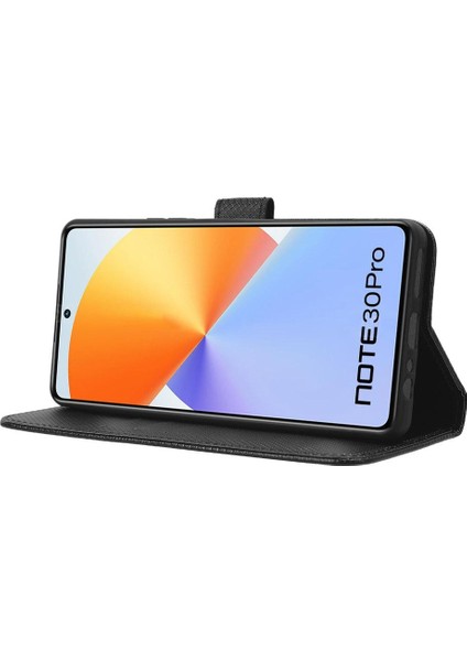 Infinix Not 30 Pro Kickstand Kapak Kart Tutucu Manyetik Cüzdan Için Kılıf (Yurt Dışından)