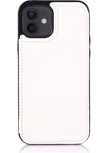 IPhone 12 Için Cüzdan Durumda Çift Manyetik Toka Kart Yuvaları ile Kickstand (Yurt Dışından) modelleri
