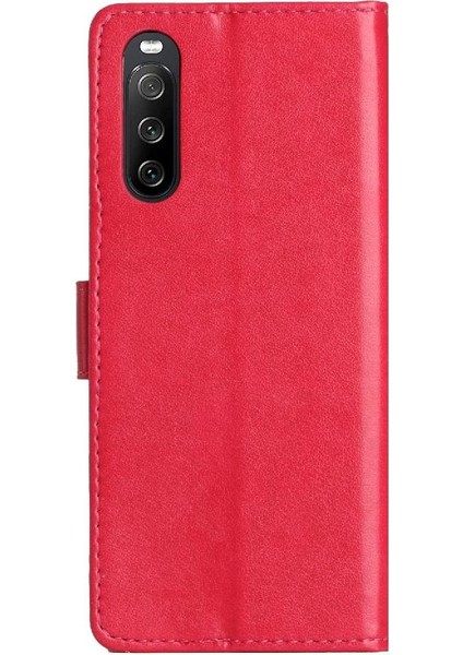Sony Xperia 10 Iv Için Filp Durumda Manyetik Kapatma Bilek Kayışı Kickstand Pu (Yurt Dışından) modelleri