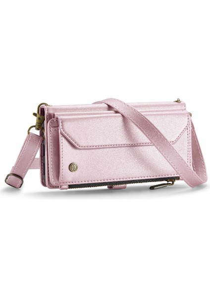 Samsung Galaxy S24 Için Crossbody Durumda Ultra Fermuar Faturaları Yuvası Kılıf Cüzdan (Yurt Dışından)